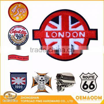 Wholesale High Quality Cheap Fashionable Garment Patch Custom Embroidered Club Woven Patch photo-3