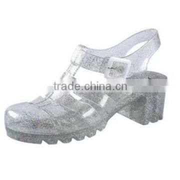 2015 high heel shoes ladies sandals PVC women shoes