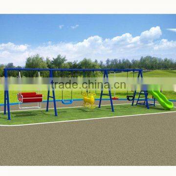 plastic swing and slide set