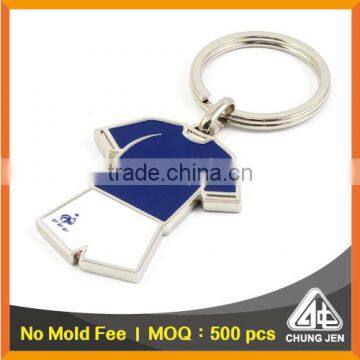 Wholesale bulk metal two sided blank key ring custom soccer jerseys