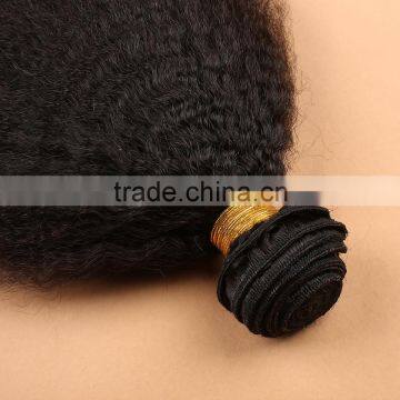 Wholesale Virgin Indian Hair Kinky Straight Yaki Hair Weave photo-5
