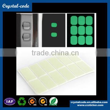 High quality decoration warning film paper glow in the dark sticker