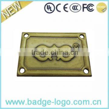 Promotional Gold Best Price Zinc Alloy Nameplate Name List