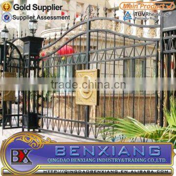 High Quality New Design Wrought Iron Gate, Iron Main Gate Designs With Best Price Made by Benxiang photo-2