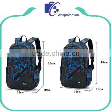 Customized Boys School Backpack Bag / Polyester Backpacks With Custom Logo Supplier's Choice photo-3