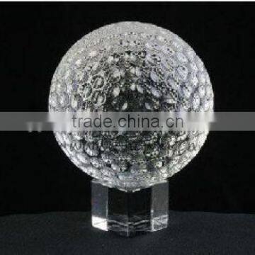 Wholesale Crystal Golf Ball With Crystal Base For Business Souvenirs Gift