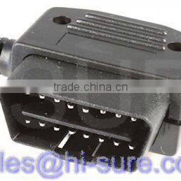 OBD16P Male connector right angle
