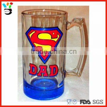 TOP list father's gift drinking beer steins/ cups glass super DAD beer mug