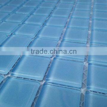 Factory Light Blue Glass Mosaic Swimming Pool Tile