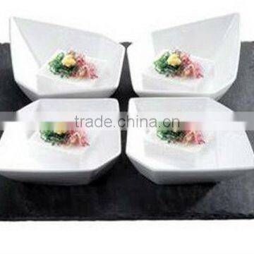 HB8686 Fine bone china assorted bowl with stone tray