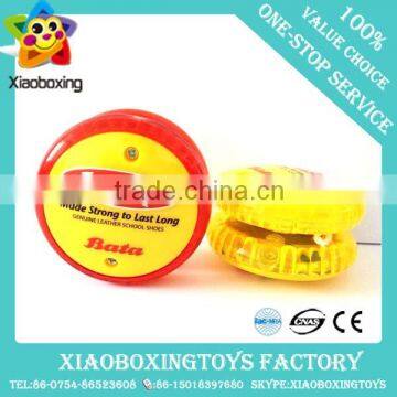 Manufacturer production round shape plastic yoyo with light or music gift printed logo toys