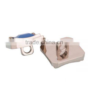 Elegant Fashion Square Shape Pearl Color Stone Shank Plastic Button photo-2