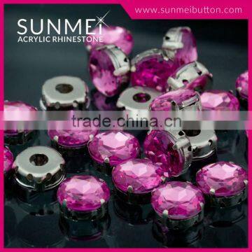 Taiwan Fancy Loose Wholesale Plastic Acrylic Rhinestone in Sew on Setting