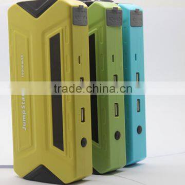CE,FCC,RoHs aproved 10000mAh 12V/16V/19V multi-function car jump starter emergency tool power bank charge car power bank