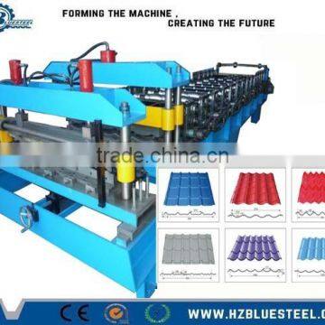 Used Metal Roof Tile Panel Roll Forming Machine, Metal Aluminum Step Roofing Tile Machine For Sale