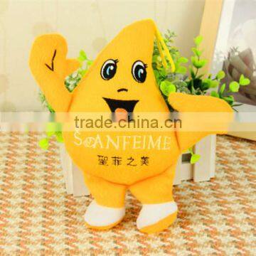 SANFEIME customize 12 inch maker EN71 plush toy water-drop design with sucker