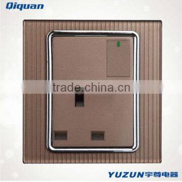 13A socket with switch transparent switch