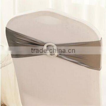 Pretty wedding lycra chair band / good quality plastic buckle chair band