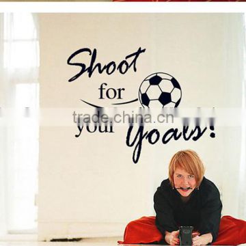 Football soccer Kids room vinyl wall letters stickers, for goals