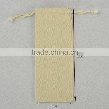 Small Cotton Drawstring Pouch Chevron Draw String Bag Custom Gift Package Bags