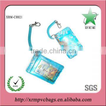 Plastic key ring card holder