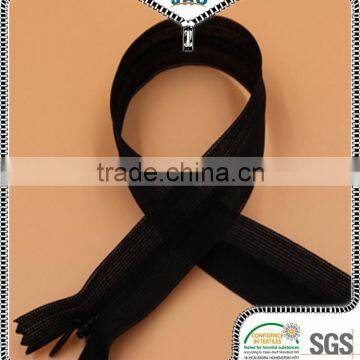 3# invisible lace tape zipper with autolock ,close-end