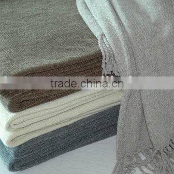 Plain Chenille throw