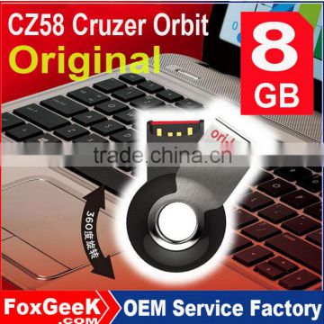 Brand CZ58 Cruzer Orbit 8GB Swivel USB Flash Drive 64GB 4GB 16GB 32GB Real Capacity with Blister Packing Wholesale OEM USB Key