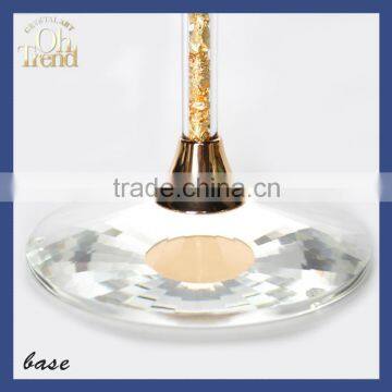 Wholesale elegant hanging gold rim glass wine glass with high-grade base for wendding party