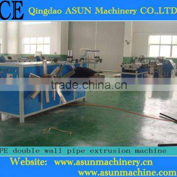 Super fine process PE double wall corrugated pipe extrusion line/production line/making machine