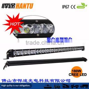 HANTU-Energy saving super slim led light bar 180w led bar spot flood combo 37" single row led work light bar model :HT-20180