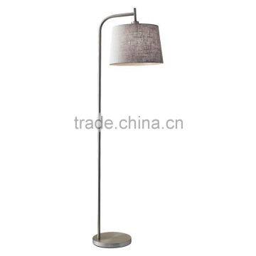 2017 hotel decorative bridge arm floor lamp with brown linen shade good for inn decor high end