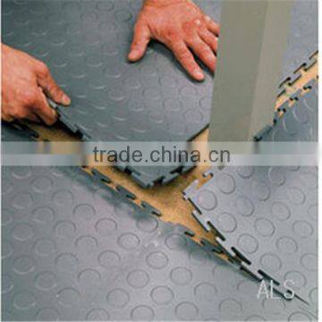Recycled gym rubber floor mat for running track