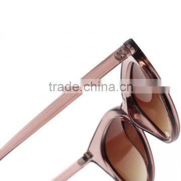 high-end plastic transparent cateye sunglasses Seting auger 100%UV protect