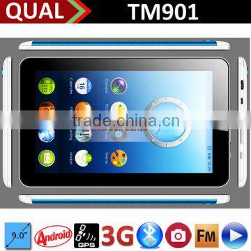 Hot!! dual core mtk8312 dual sim 3g 9" tablet pc 3g phone calling Bluetooth FM GPS Full Function Android 4.4