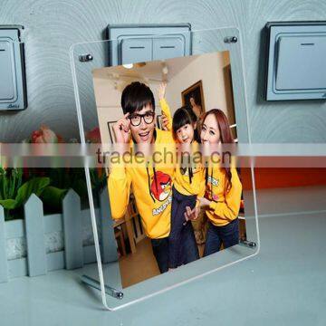 China manufacture custom man woman sex acrylic magnetic photo frame