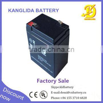 6v 4ah chirdren's toy car power supply battery made in China CE UL certification maintenace-free battery