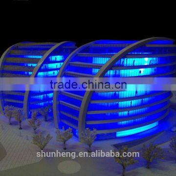 Miniature Architectural Model With Beautiful LED Lights From China