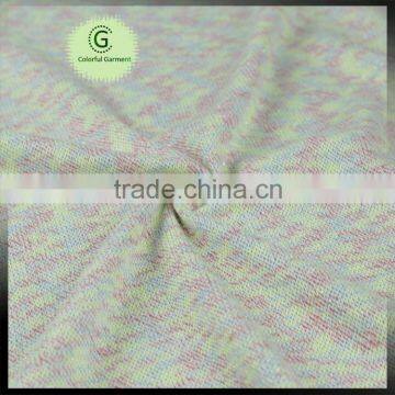 Colorful Space Dye Yarn Coarser Spun Knit Interlock Fabric photo-2