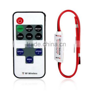 12V RF Wireless Remote Switch Controller Dimmer for Mini LED Strip Light New EVM