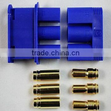 5.0mm gold plated connector with blue EC5 plastic housing support current 90A