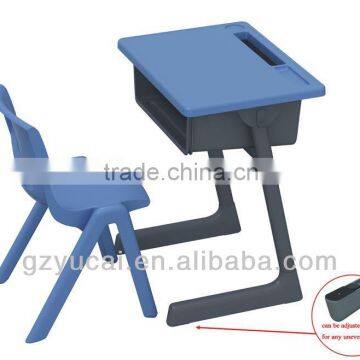 Adjustable cheap school desk and chair