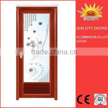 Aluminium Sliding Door Track With Louver Design SC-AAD016