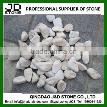 Round white cobbles landscaping stone/ machanism pebbles