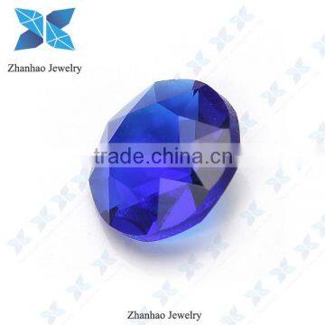 Dark blue glass wholesale synthetic gemstone