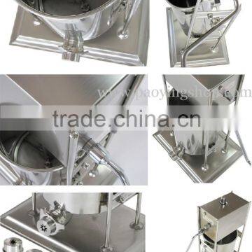 (3 in 1) Commercial Use Manual Spanish 12L Churro Maker + 110v 220v Electric 6L Deep Fryer + 1L Churros Filling Machine photo-2