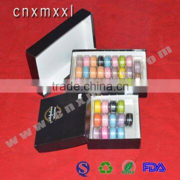 Brand New 12-packing Paper Folding Gift Box for Macaroons Custom Design Printing Black Color photo-3