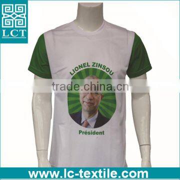 100% polyester cheap custom mens mesh jersey shirt for election