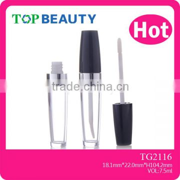 TG2116- 7.5ml Oval Clear Plastic Empty Waterproof Lip Gloss