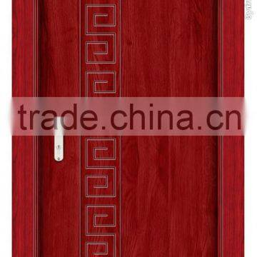 flat design steel wooden armored door design